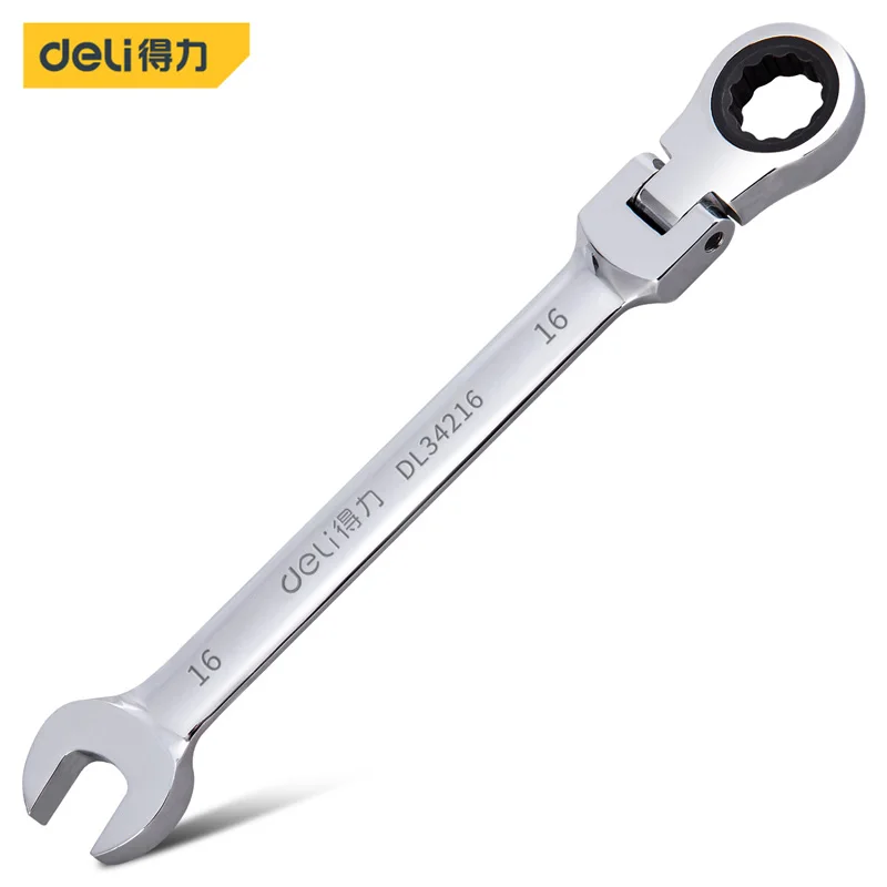 

Гаечный ключ Deli с трещоткой и регулируемой головкой, многофункциональный набор, электрические инструменты