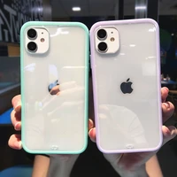 clear shockproof phone case for iphone 13 12 11 pro x xr xs max 8 7 plus soft cover transparent bumper protective cases coque