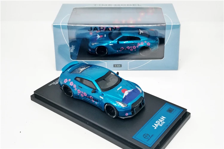 Модель времени 1/64 Nissan Skyline GT-R R35 японская Гора Фудзи сакула Хацунэ Мику литья под давлением модель автомобиля