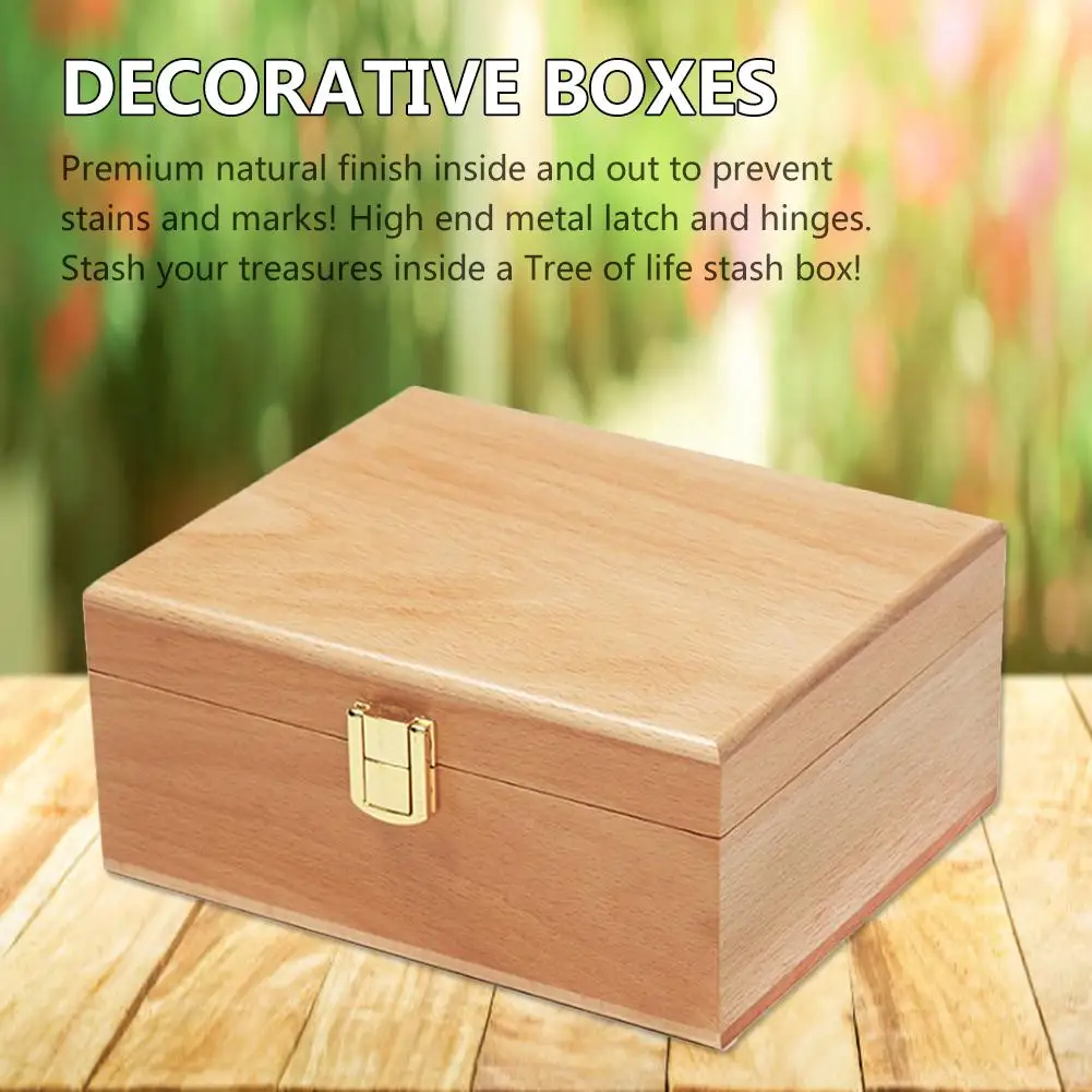 

Wooden Box Custom Packaging Wooden Box Gift Box Jewellery Organizer Household Storage Container Decoration