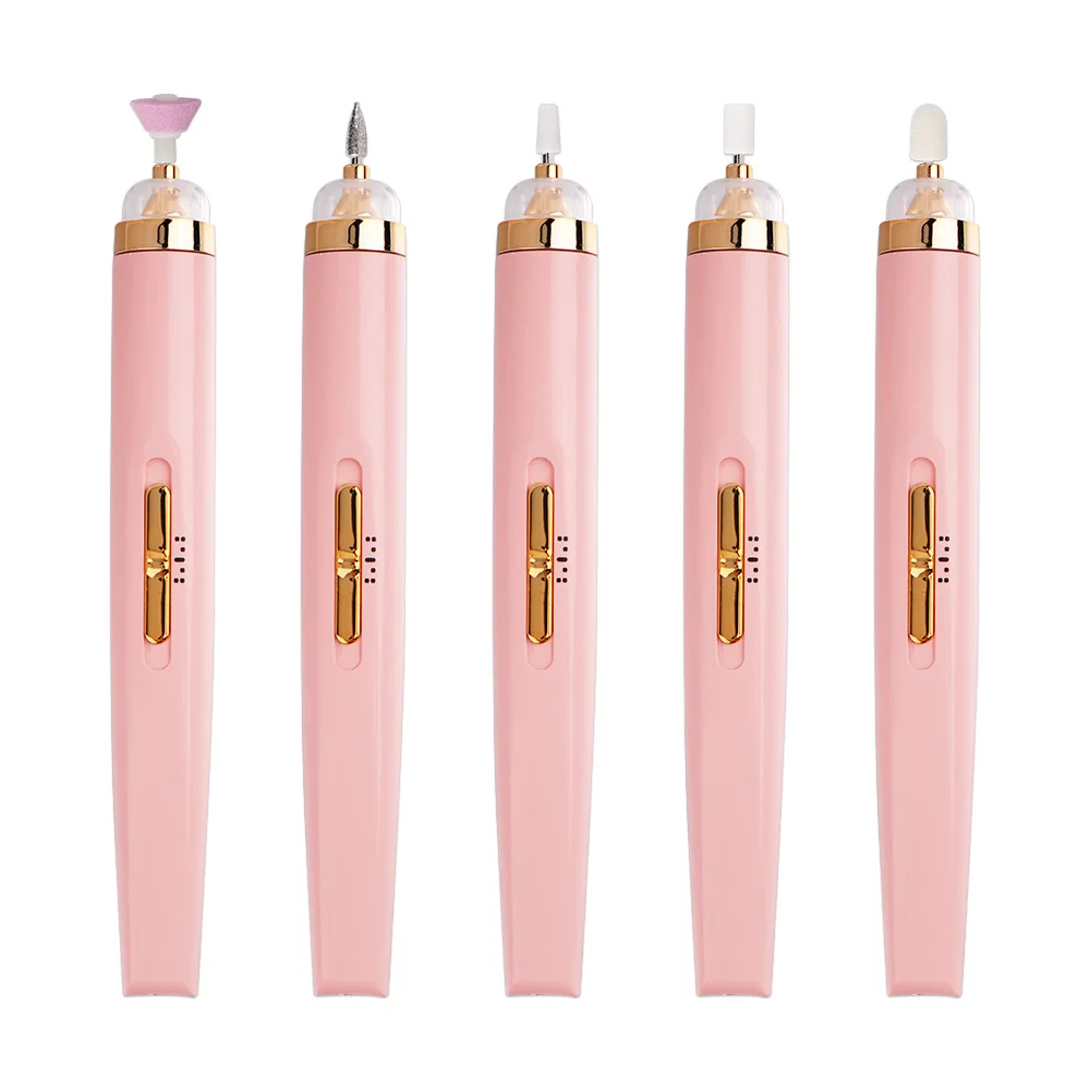 

Professional Electric Nail Machine Nail Files Pen LED Gel Polish Remover Nail Art Manicure Tool 5 Kinds Of Accessories Household