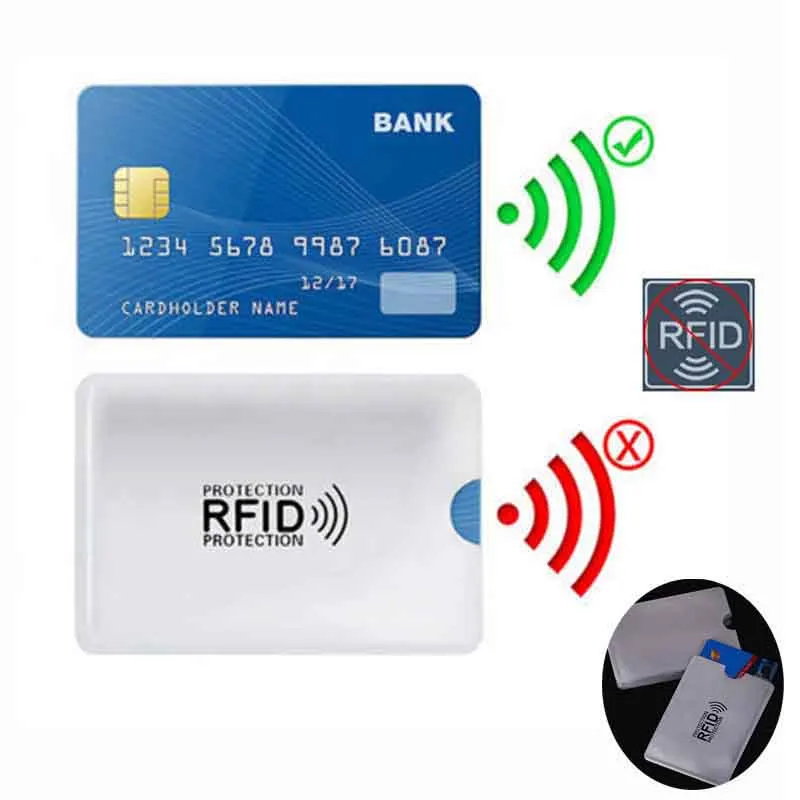 5 шт./лот, Открытый Анти RFID кредитный держатель для карт, чехол для банковских карт, кошелек, блокировка, считыватель, замок, Противоугонная защита информации, сумка