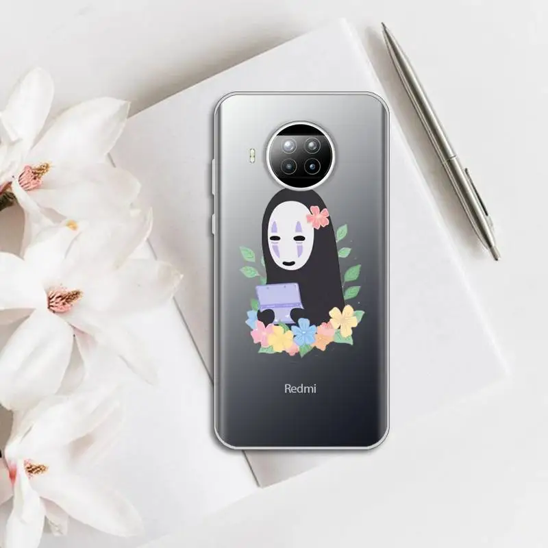 

Spirited Away Faceless funny Phone Case Transparent for Xiaomi mi note 10 8 9 t HUAWEI p30 40 11 Samsung S 8 9 10 20 pro lite