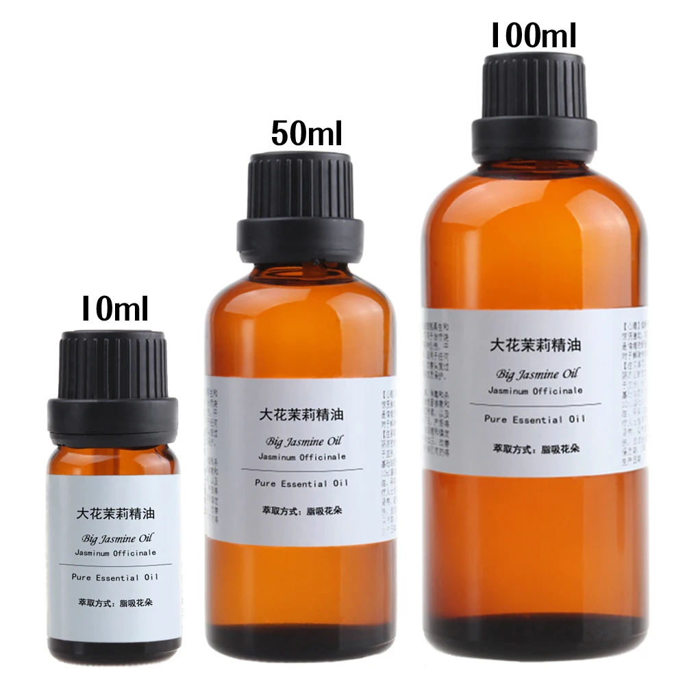 10ml/50ml/100ml Pure Morocco big jasmine essentail oil skin care anti-wrinkle moisturizing health