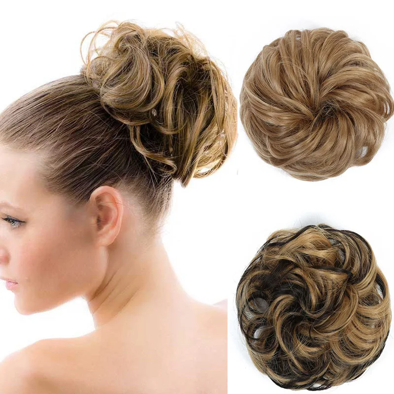

Xnaira Synthetic Heat Resistant Curly Messy Bun Hair Gorgeous Prom Hair Accessories, Suitable For Women To Wear Daily Hairpiece