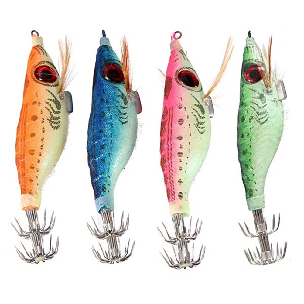 Рыболовные приманки флуоресцентная кальмарная наживка 10 см креветка Приманка