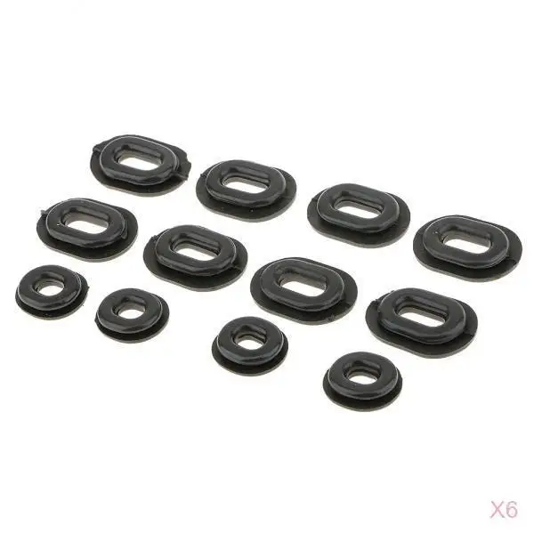 

72Pcs Rubber Grommet Mounting Pack Panel Fairing Washer for Honda CG125