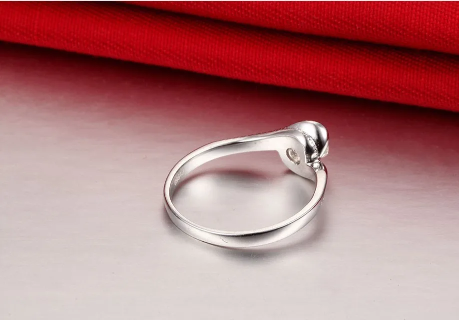 Женское Обручальное кольцо из серебра 925 пробы с муассанитом карата | Украшения и