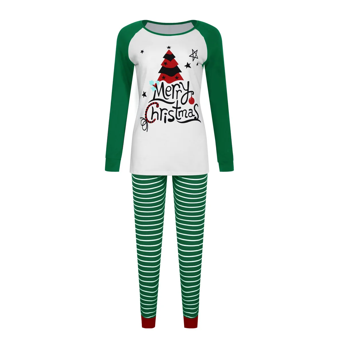 Рождественские пижамы 2020 домашний костюм из 2 предметов брюки с длинными