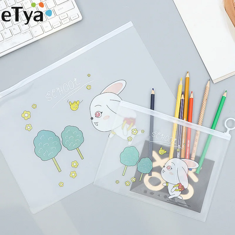 

eTya Cute Transparent PVC Cosmetic Bag Travel Women Men Bathing Makeup Bag Organizer Storage Pouch Toiletry Beauty Wash Kit Case