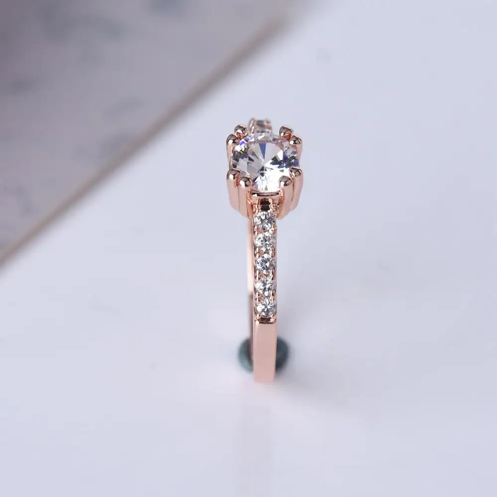 Роскошное простое циркониевое кольцо MENGYI женское свадебное украшение для