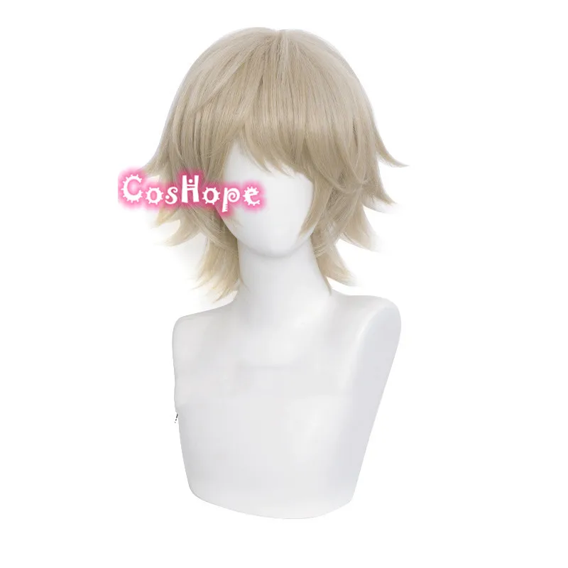 Akudama Drive Hacker Cosplay 32cm Short Wig Christmas Light Linen Anime Wigs Heat Resistant Synthetic | Тематическая одежда и