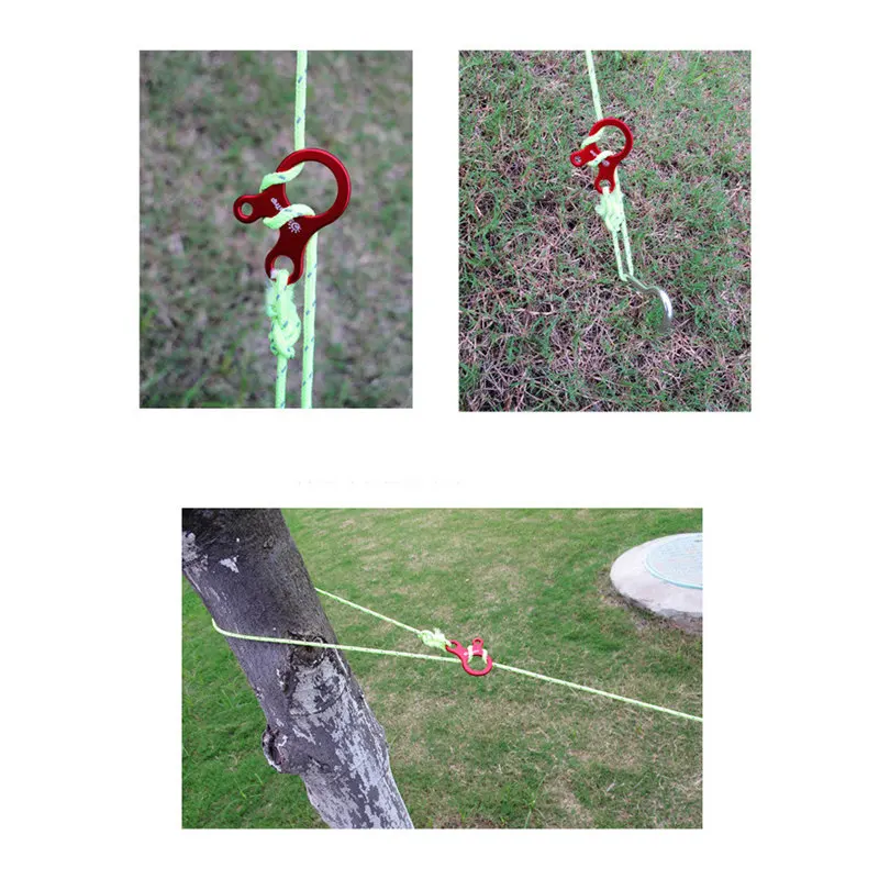 Открытый трос с тремя отверстиями быстрый инструмент Регулировка пряжки палатка