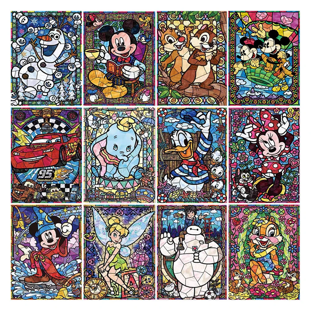 

DIY 5d Full Diamond Painting Embroidery Cartoon Disney Snow White Mickey Mouse Donald Duck Cross Stitch Mosaic Hobby Art Gift