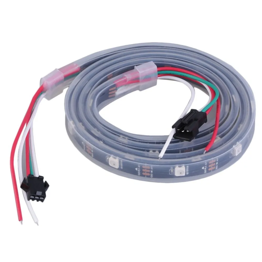WS2812B 5050 RGB Светодиодная лента 1 м 30 светодиодный индивидуальный адресуемый светильник в полоску изысканно спроектированный прочный