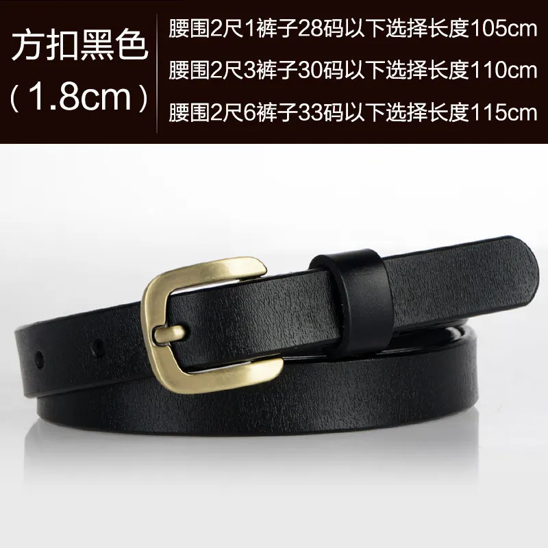 

Autumn New Women's Belts Leather Fashion Leather Belts Women's Simple Pin Buckle Fine Belts Women's Casual Decorative Skirts