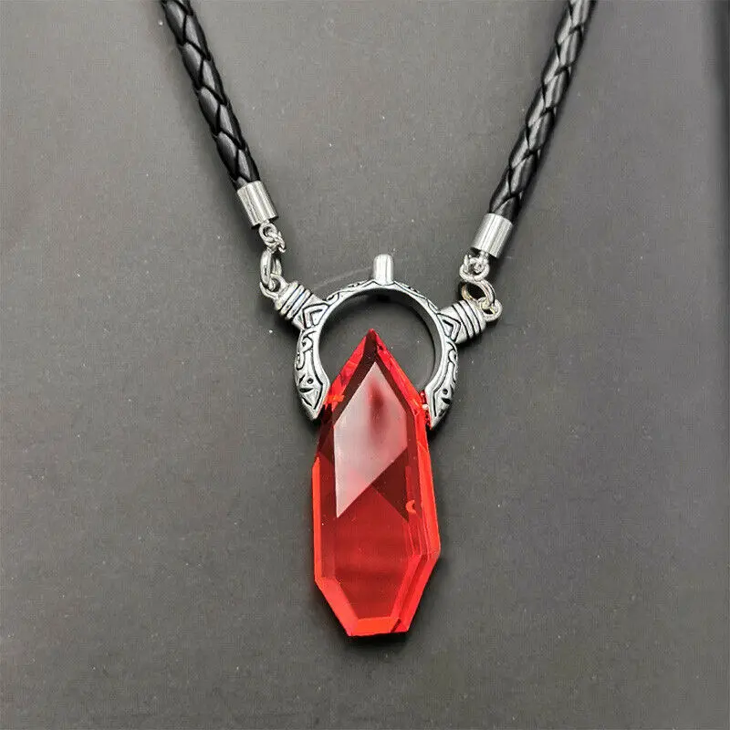 

Devil-May Cry Game Cosplay Jewelry Anime Demon Hunter Soul Stone Necklace 925 Silver Dante Vergil Nephilim Crystal Pendant Gifts