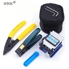 Набор инструментов для оптического волокна, холодное соединение с 36000 струбцинами и волоконно-оптическим кабелем, устройство для зачистки кабеля, двойное отверстие