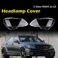 headlight clear lens lampshade cover fit for mercedes benz c class w204 c180 c200 c260 2011 2013head light shell