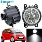 DRL Противотуманные фары в сборе, противотуманные светильник ры для Citroen C-Zero, Peugeot iOn Mitsuoka Like 2009-2018, передсветильник фара s H11 Светодиодный 12 В