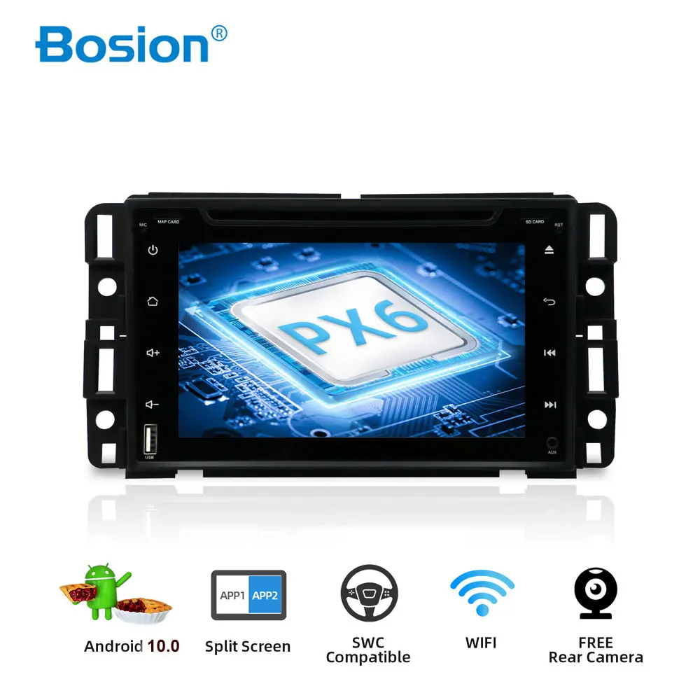 

Bosion 4GB Car GPS Radio Android 10 Car DVD Player for GMC Sierra Yukon Denali Acadia Savana Chevrolet Express Traverse Equinox