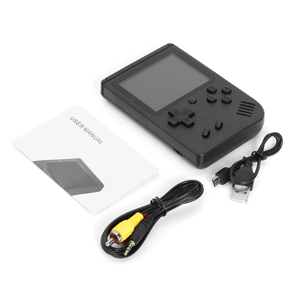 

3 inch Handheld Game Consoles Built-in 400 Retro Classic Games Video Console 8 Bit Mini Pocket Game Player Gamepad for Kids Gift