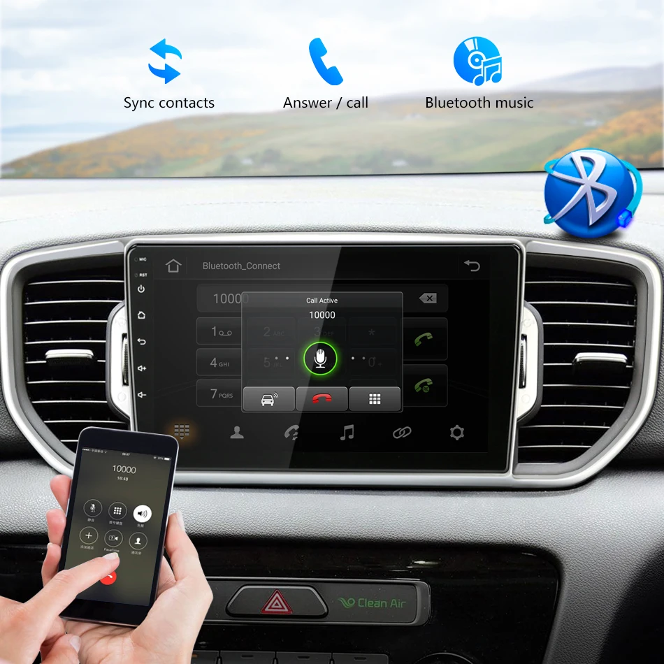 " 2 DIN Android Автомагнитола для KIA Sportage 4 QL KX5- RDS DSP Авто Аудио 2 ГБ+ 32 ГБ сенсорный экран gps навигатор+ рамка