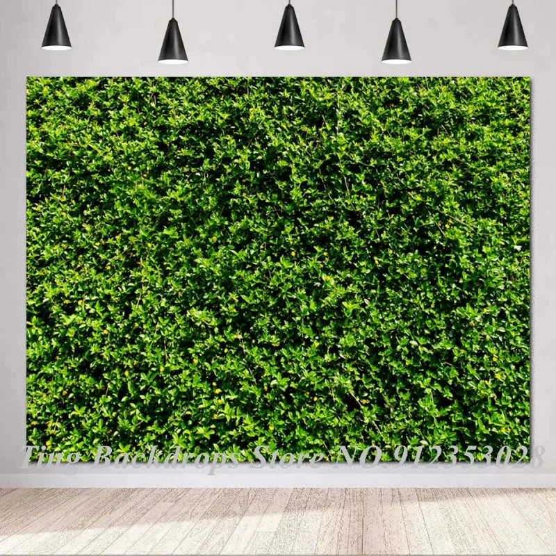 

Green Grass Wall Photography Backdrops For Newborn Baby Shower Spring Plants Kids Portrait Photo Background Vinyl Studio Decor