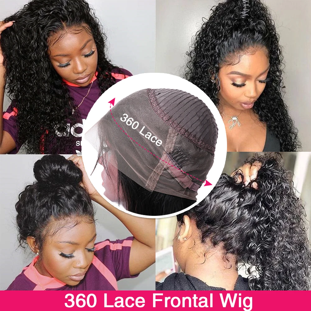 

360 Lace Front Wigs Water Wave Lace Front Wigs Curl Full Lace Wigs