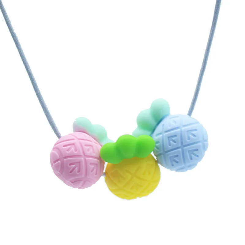 

5 шт., силиконовые бусины-прорезыватели для зубов