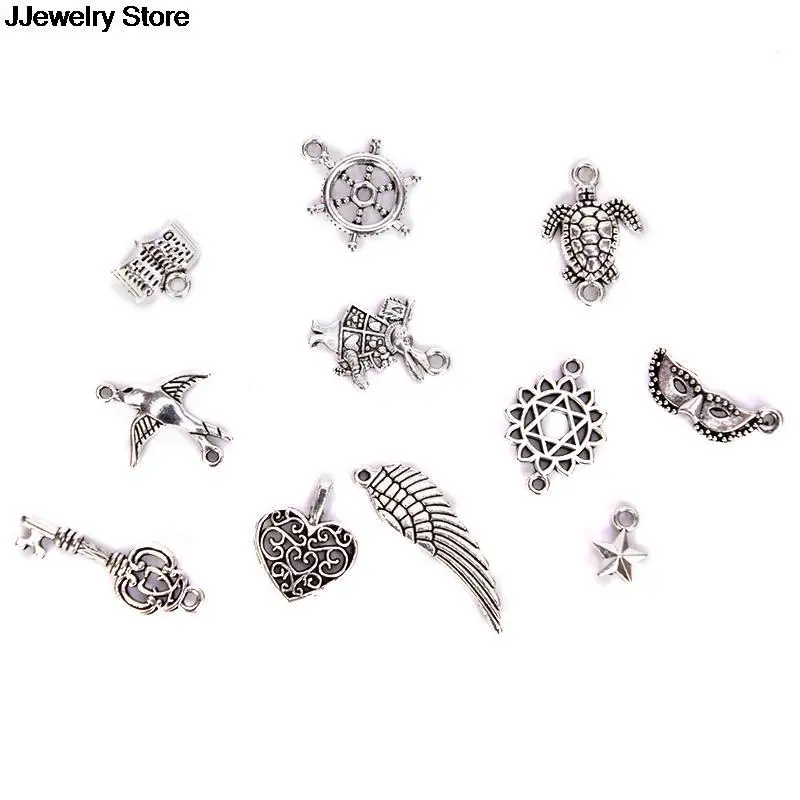 100 шт. в партии смешанные Античные Мини Подвески ручной работы тибетские DIY