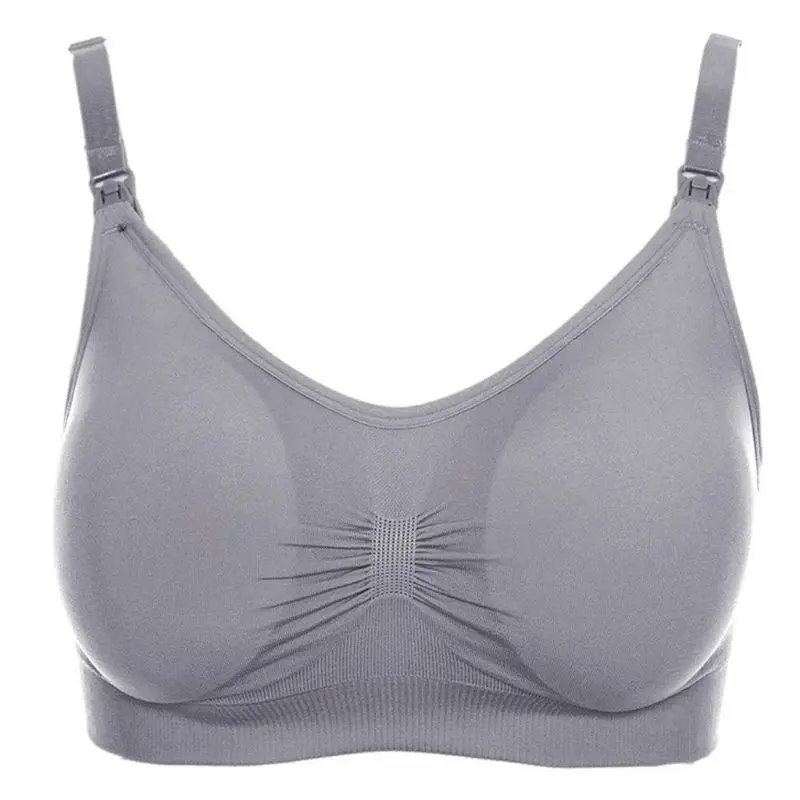 

Women Mom Fit Seamless Nursing Bra Pregnant Maternity Breast-feeding Bra Top Stretchy CORB