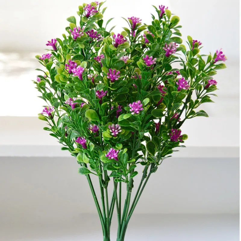 

Bouquets Fake Artificial Small Leaves Plants Milan Grasses