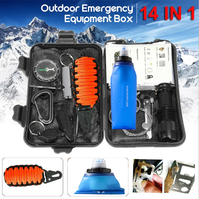 Набор для выживания военный путешествий на открытом воздухе мини походные