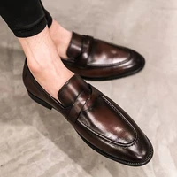 men casual shoes breathable leather men loafers business office shoes for men driving moccasins comfortable slip on tassel shoe