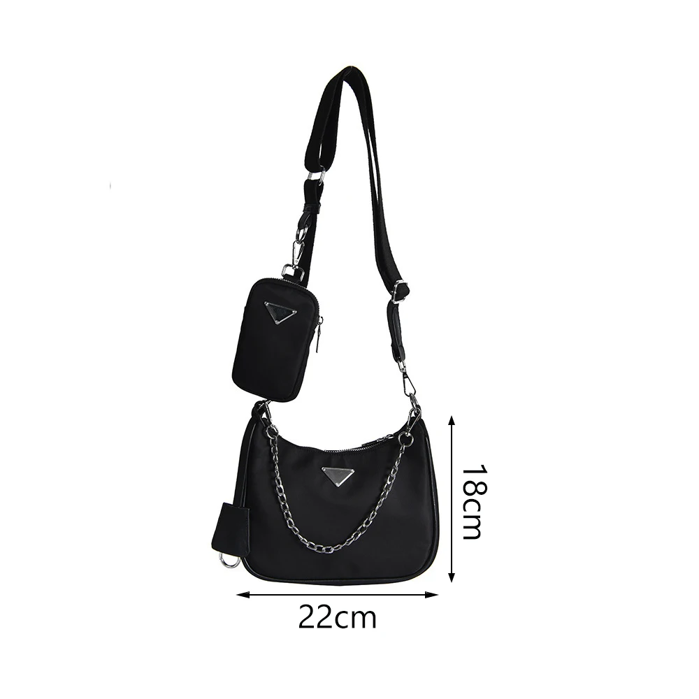 

High Street Solid Color Women Crossbody Bags Famous Chain Designer Ladies Handbags Wild Luxury Female Shoulder Messenger Bags