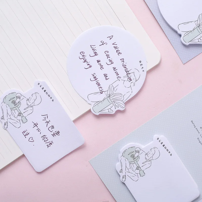 Заметки Post it креативные милые девичьи Сердечные ноты ins фруктовые солевые diy