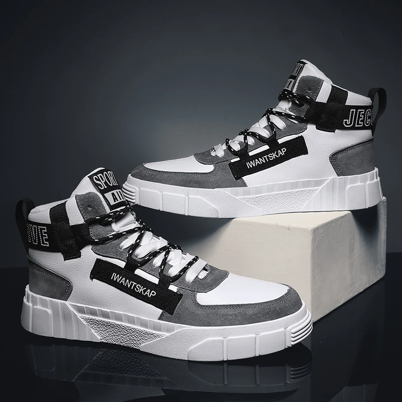 

2019 new explosions high-top sneakers high-quality men's sneakers lightweight casual sneakers