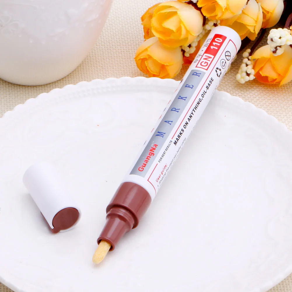 

1 Piece Car Paint Pen Waterproof Car Wheel Tire Oily Painting Mark Pen Auto Rubber Tyre Tread CD Metal Permanent Paint Marker