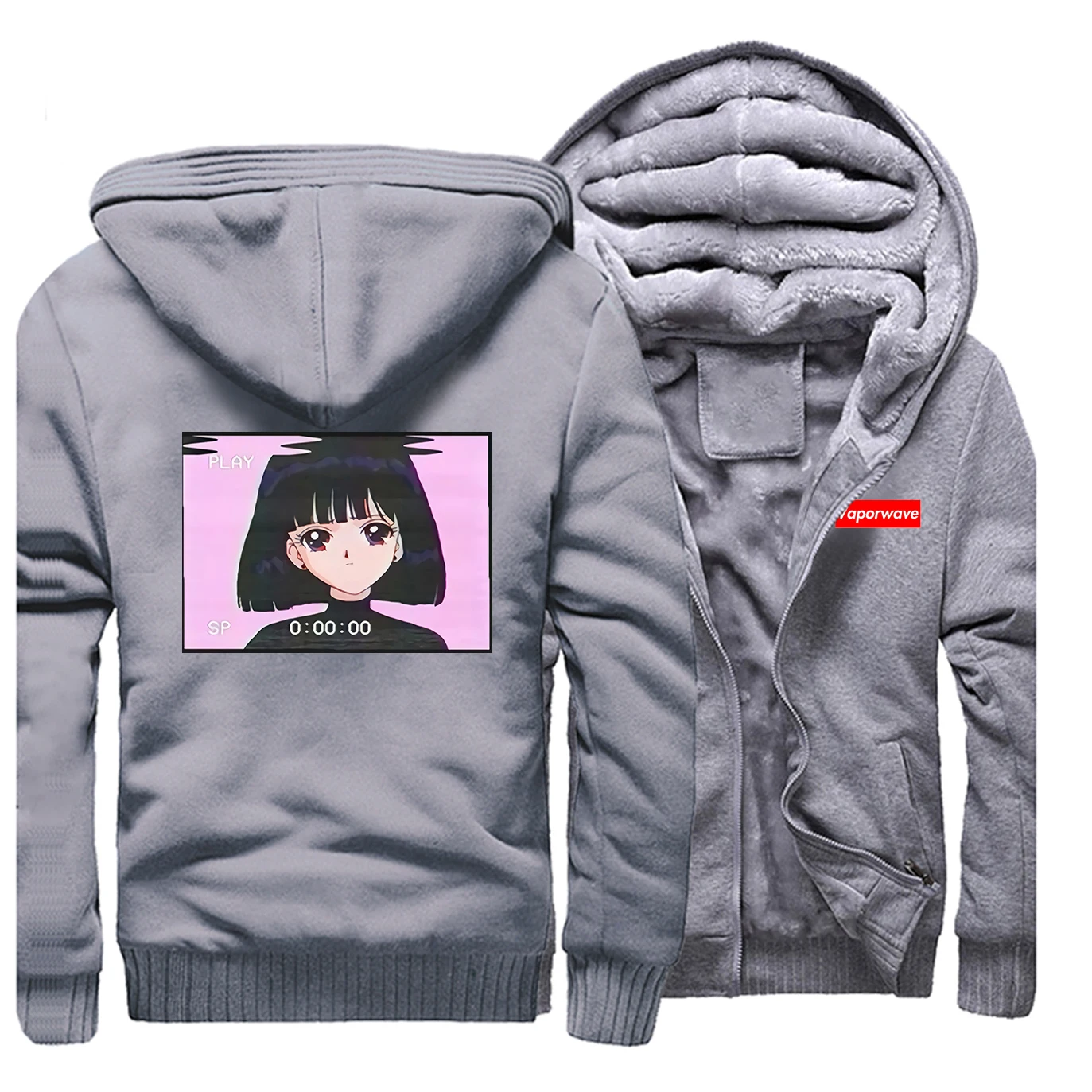 Мужская Зимняя Толстая куртка Сейлор Мун Mizuno Флисовая теплая толстовка с