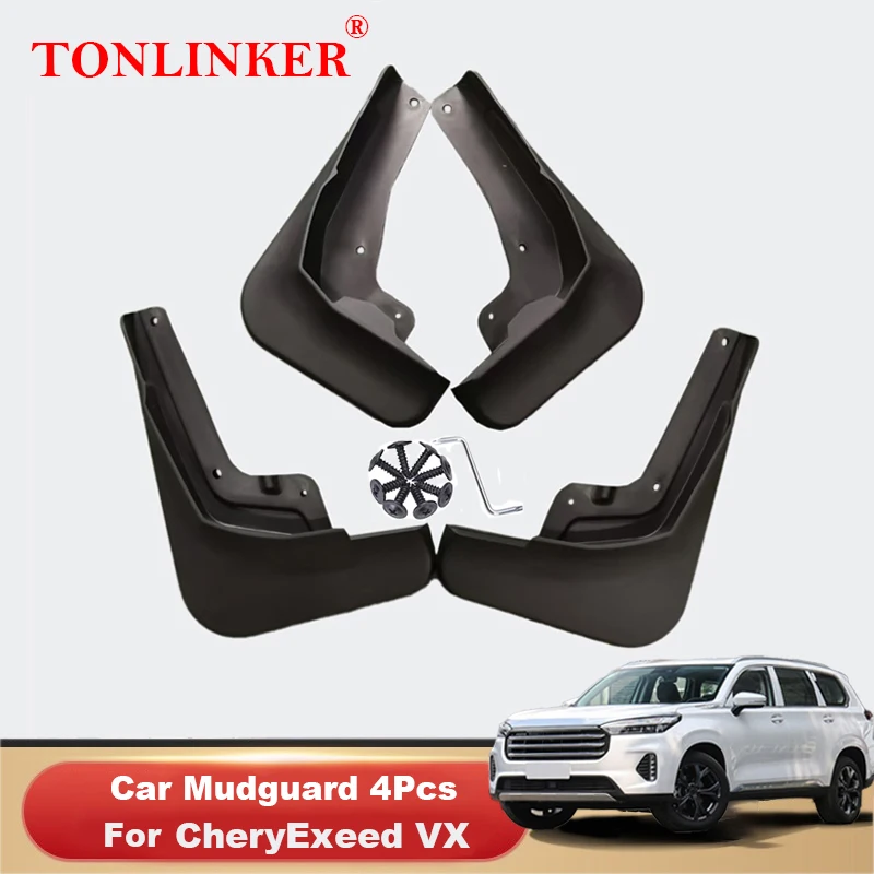 

TONLINKER Mudguard For CheryExeed Exeed VX 2020 2021 Mud Flaps Mudguards Splash Guards Fender Car Mudflaps 4Pcs Car Accessories