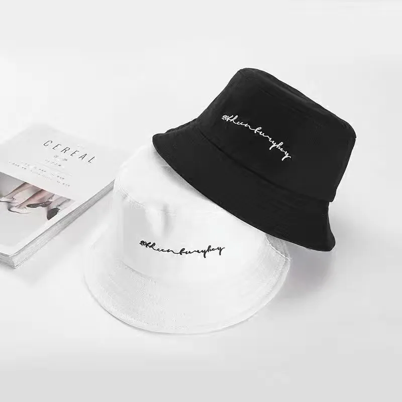 

Double Side Bucket Hats for Women Fashion Cotton Smile Flower Reversible Cap Fisherman Hat Travel Bob Caps Gorro De Pescador