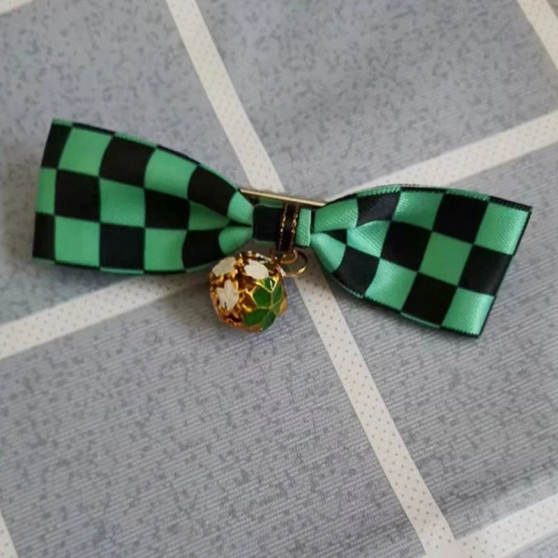 

Anime Demon Slayer Headwear Kamado Tanjirou Nezuko Tomioka Giyuu Cosplay Hair CLIP Bowknot Sabito Bobby Pin