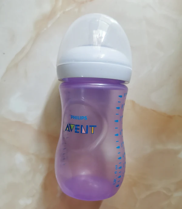 Фиолетовый AVENT натуральная бутылочка для кормления Avent бутылочки с широким горлышком 1 м+/9 унций 260 мл Новинка - Цвет: Фиолетовый