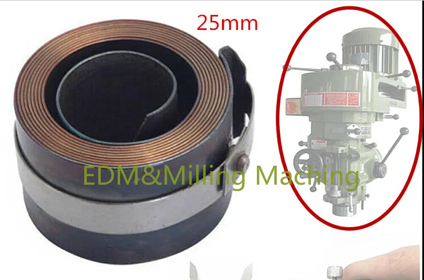 CNC Milling Machine Part B178 Spindle Quill Return Clock Spring R8 25mm For Bridgepor Mill Tool |