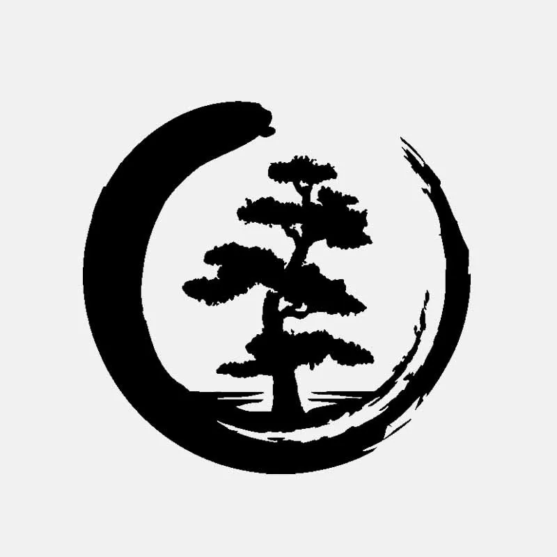 

Креативные наклейки на автомобиль с деревом жизни дзен круг буддизм Йога Защита от царапин водонепроницаемый ПВХ 16 см X 15,4 см