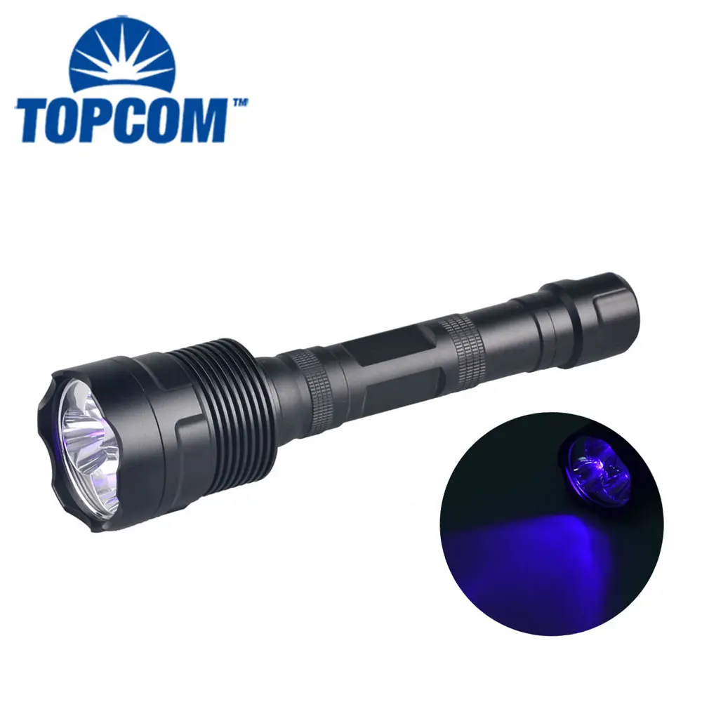 TopCom на очень высоком 30 W 3 LED УФ 365nM 395nM ультрафиолет, УФ-фонарик USB Перезаряжаемые 365nM LED освещение УФ