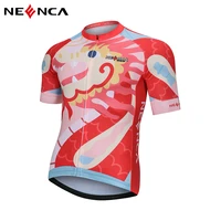 neenca cycling jersey men bike shirt short sleeve dragon pattern pro team mtb clothes tricota mountain bicycle clothing