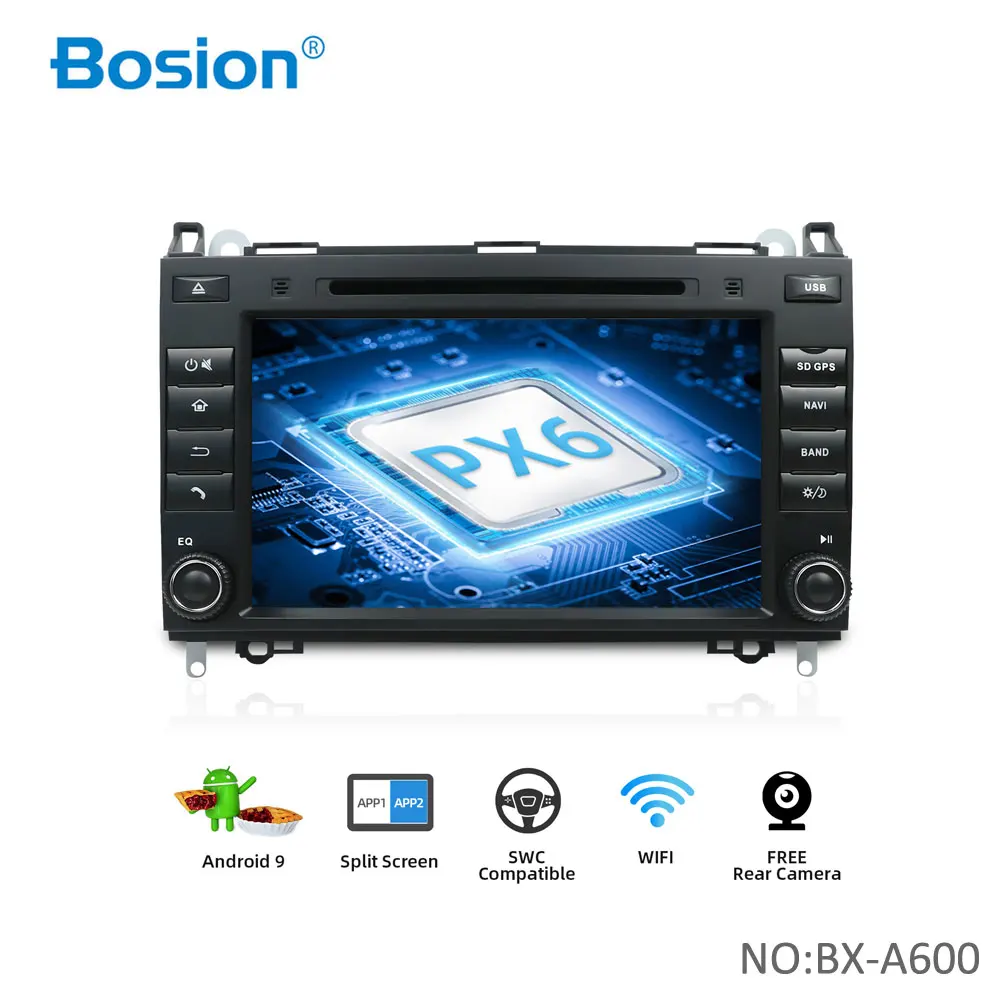 Bosion автомобильный мультимедийный плеер 2 din Android 10 стерео система для