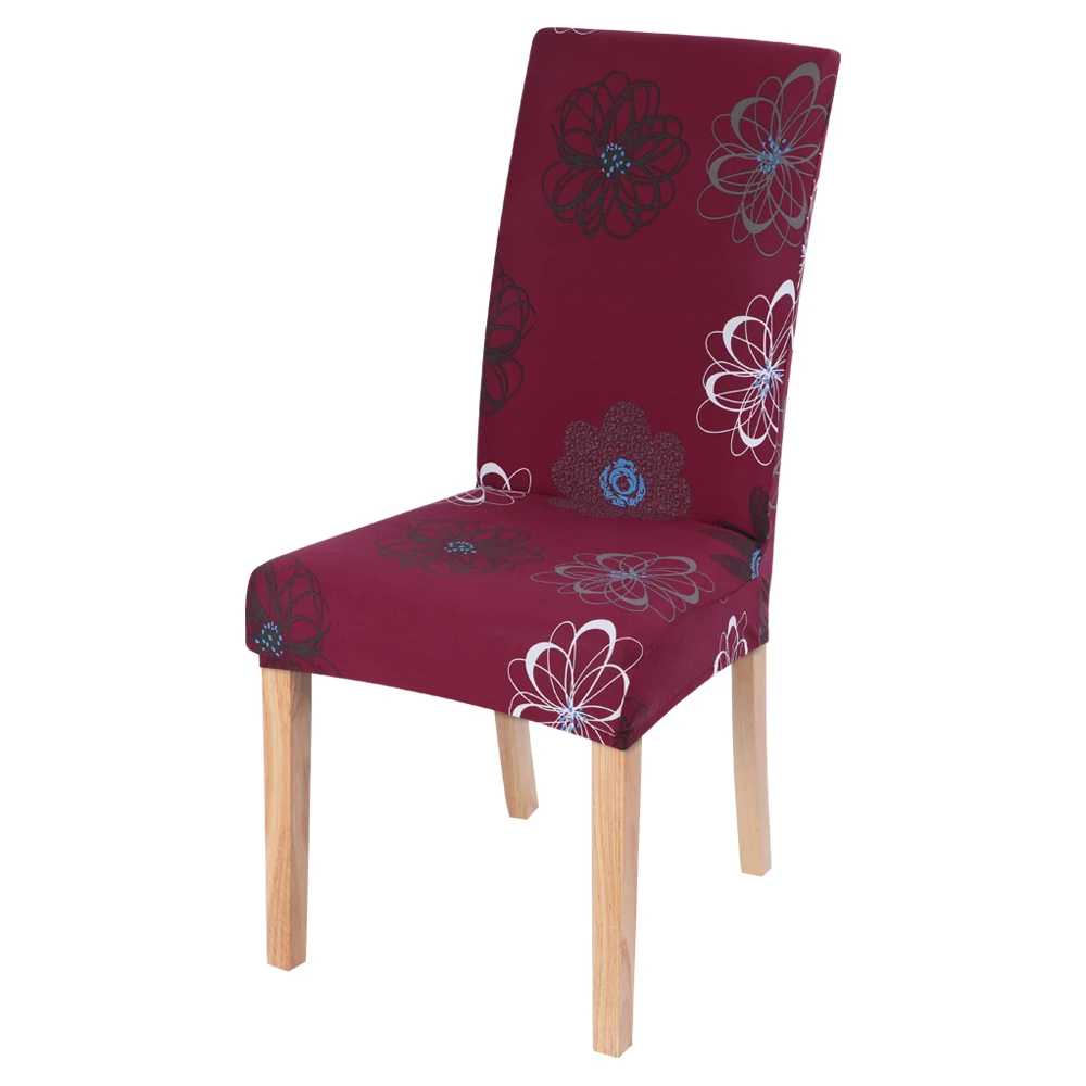 1 шт. чехол для стула с противогрязным принтом Эластичный съемный обеденного